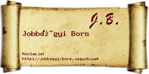 Jobbágyi Bors névjegykártya